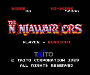 Ninja Warriors, The (Japan) Screenshot